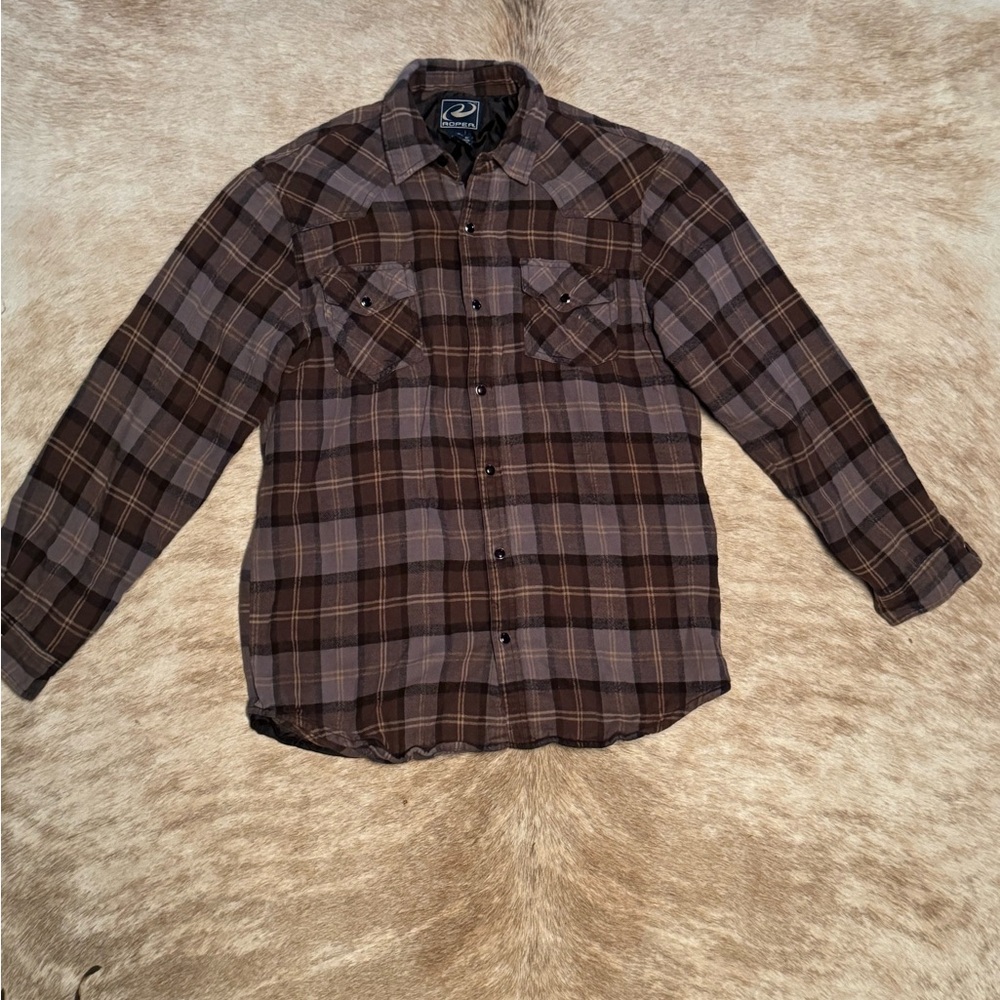 Kids Roper lined flannel XL - Picture 2 of 8